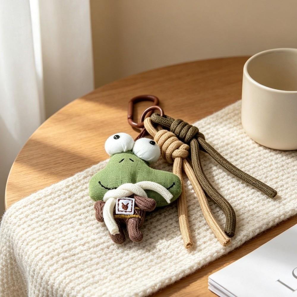 Soft Texture Cloth Animal Keychain Cotton Backpack Charm Vintage Plush Pendant Student