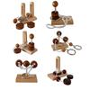 Qiqutop Educational Wooden Puzzle Ring Removal Stringing Set of 6 A Puzzle That Adults and Children Alike Will Brain Mental Thinking Wooden Perfect