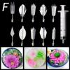 14 Stil 3D Gelatine Kuchenform Gelee Kunst Pudding Blumen Edelstahl Düse Spritze Nadel Set Kuchen Dekorationswerkzeuge