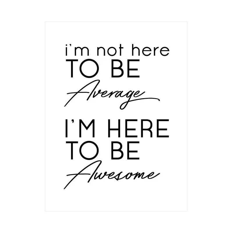 Minimalism English Sentences Inspirational Words Poster Canvas Print Painting Wall Art Picture Living Room Office Decor