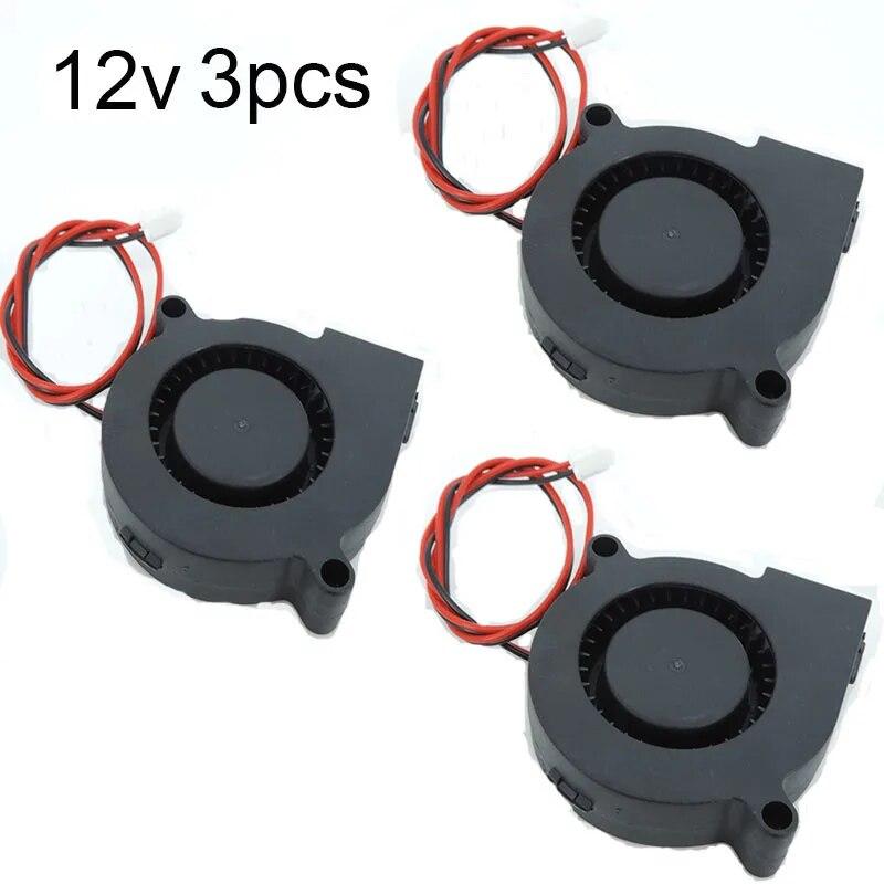 Ανεμιστήρας ψύξης 50mm DC 5v 12v 24V 5015 Radial Turbo Blower 50x15MM για αξεσουάρ 3D εκτυπωτή 50mm Brushless 5CM Cooler Fan