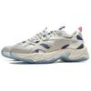 New LiNing Slip Resistant, Abrasion Resistant, Breathable Low Top Casual Shoes Unisex White Blue AGCV307-2