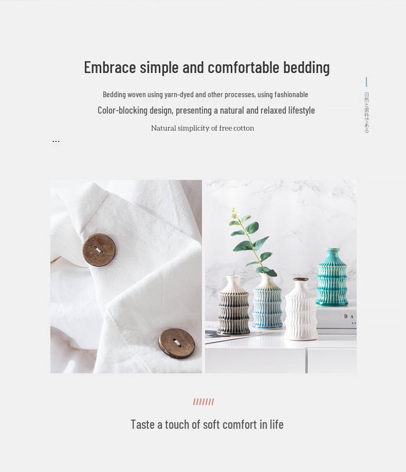 Zestaw 2 poszewek na poduszkę pojedynczą z czystej bawełny i lnu z wewnętrznym wkładem w całości bawełnianym, 48cm x 74cm