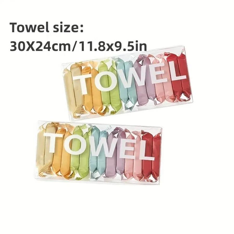 Luxury 14PCS Compressed Disposable Face Towels – Portable Thickened Beauty Washcloths for Travel, Skincare & Daily Cleansing