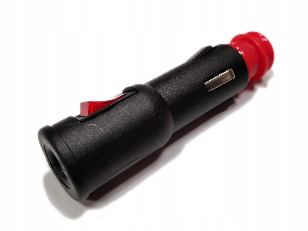 Wtyczka Gniazda Zapalniczki 12V 15A Euro Włącznik