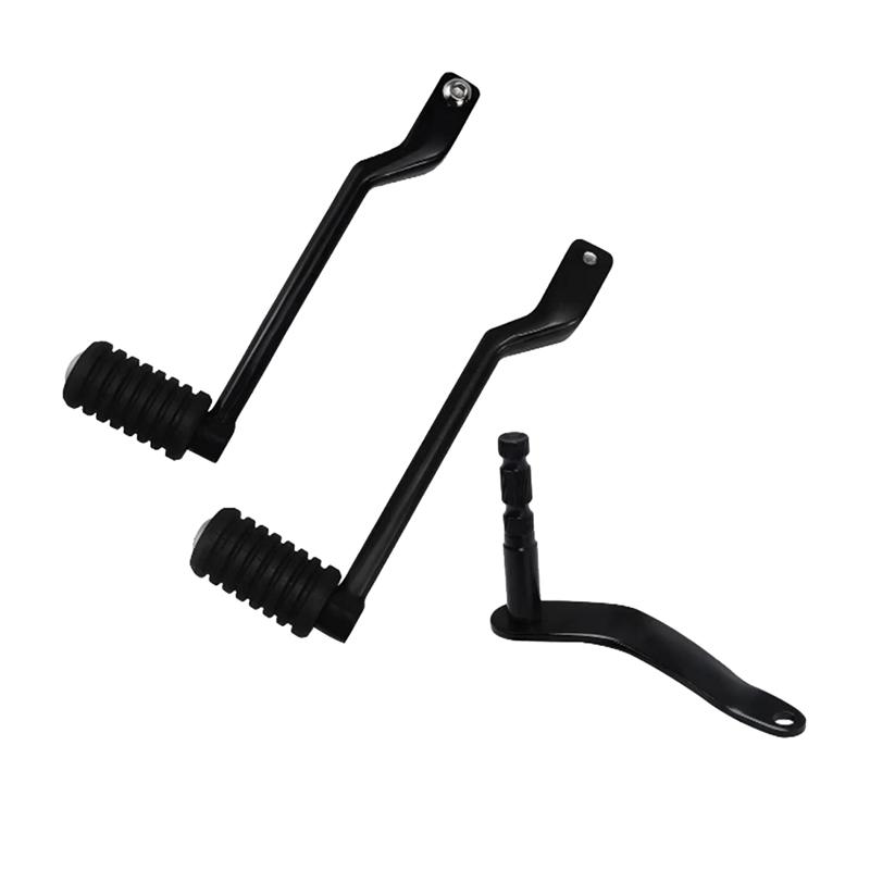 Motorcycle Front Rear Gear Lever With Conversion Axis Heel Toe Shifter Lever For Fat Boy Dyna Softail