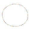 Copper Heart Crystal Necklace Gold Women Long Necklace Creative Retro Clavicle Chain  Women