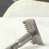 YAQI Ghost 90DC Cross Grain Pattern Titanium LightWeight Safety Razor 0.90mm Blade Gap Provide Comfortable Precise Shave For Men