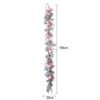 Artificial Christmas Wreath for Front Door Pink Berries Holiday Garland Decoration Hotel