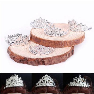Fascia per capelli in nastro di strass di cristallo per ragazze di lusso da 10 pezzi, mini per bambola
