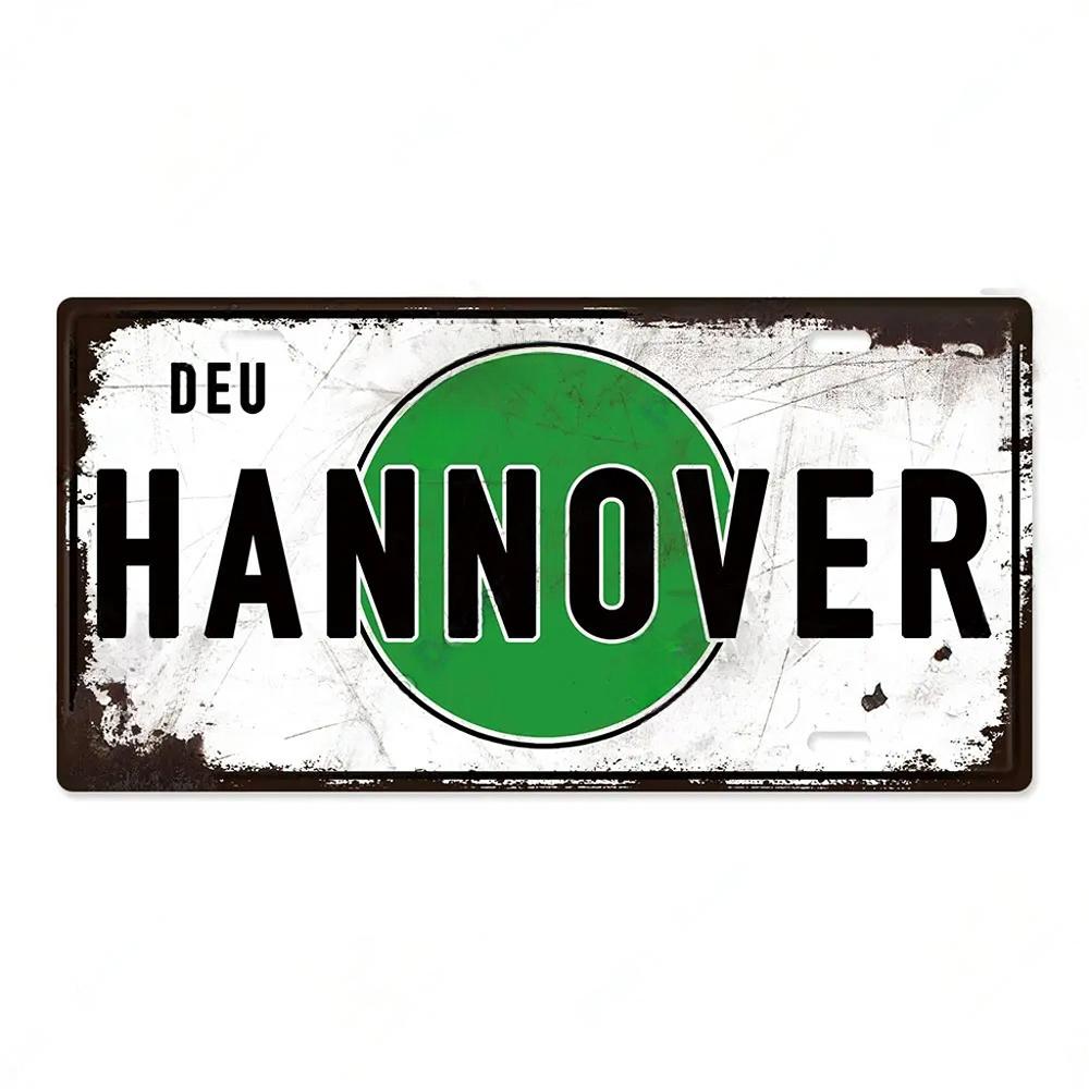 FJ Decors Germany City Metal Tin Signs Licenses Plate Plaque Metal Vintage Bar Pub Club Home Wall Decor