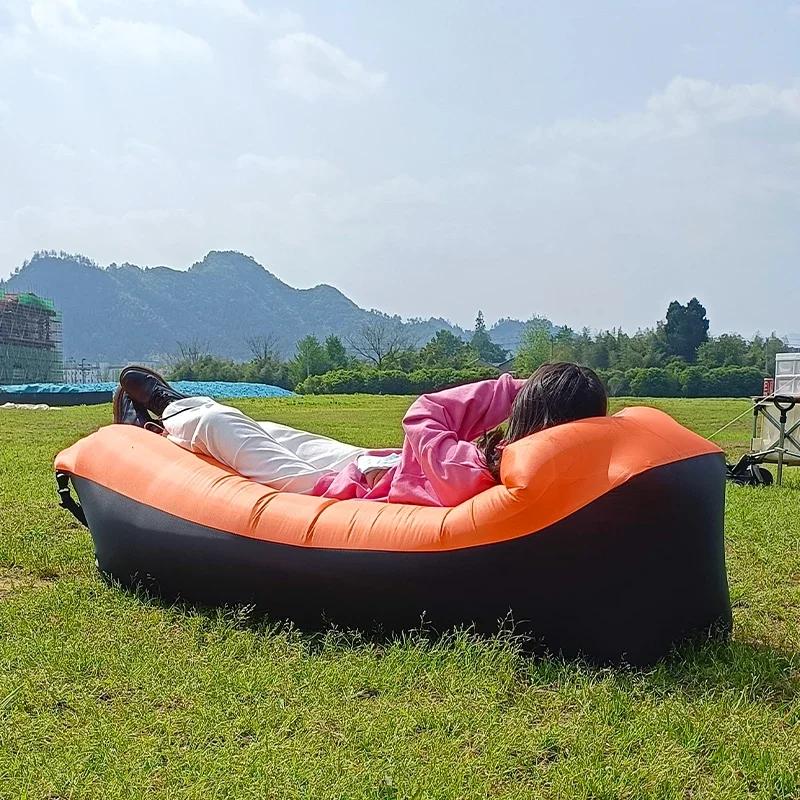 Trend Outdoor Products Rychlá nafukovací rozkládací pohovka se vzduchem Kvalitní spací pytel Nafukovací vzduchový vak Líný vak Plážová pohovka 240*70cm