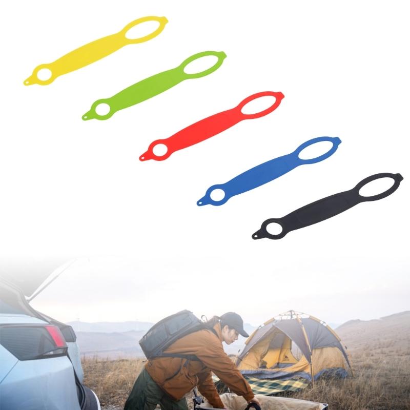 Silicone Water Bottle Holder with Carabiner Buckle Water Bottle Belt Quickdraw Carabiner Holder Hook Clip Camping Tool
