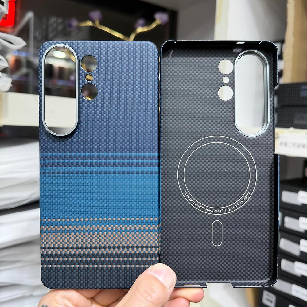 Real Carbon Case for Samsung Galaxy S26 Ultra S26Ultra for Magsafe Case Magnetic Aramid Fiber Cover for Galaxy S26 Ultra Case