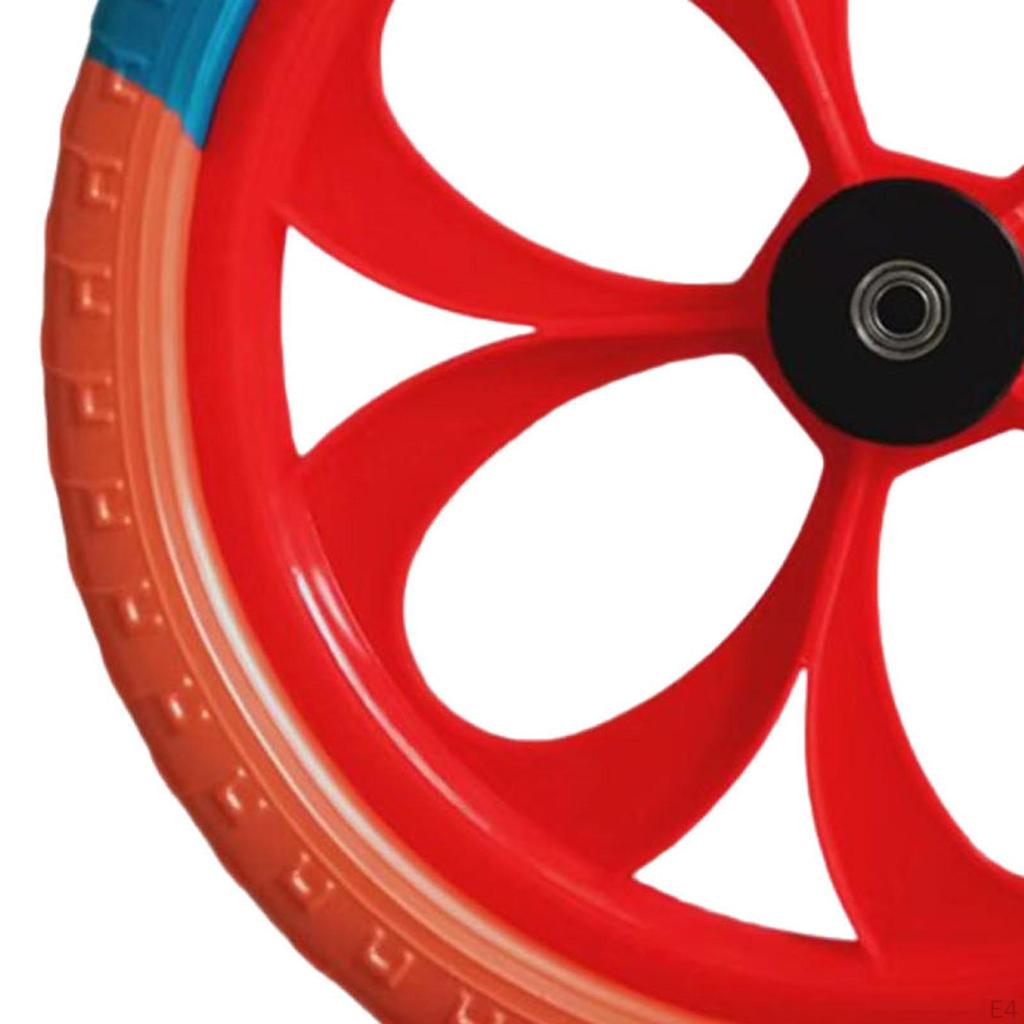 2 Pieces Balance Bike Replacement Wheel Solid Airless Tires Accessories Wheels