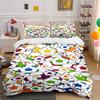 Multicolored Soccer Ball Pattern. Bedding Sets Duvet Cover Sets Duvet Covers Pillowcases(1 * Duvet Cover 2 * Pillowcases, Without Duvet Insert)