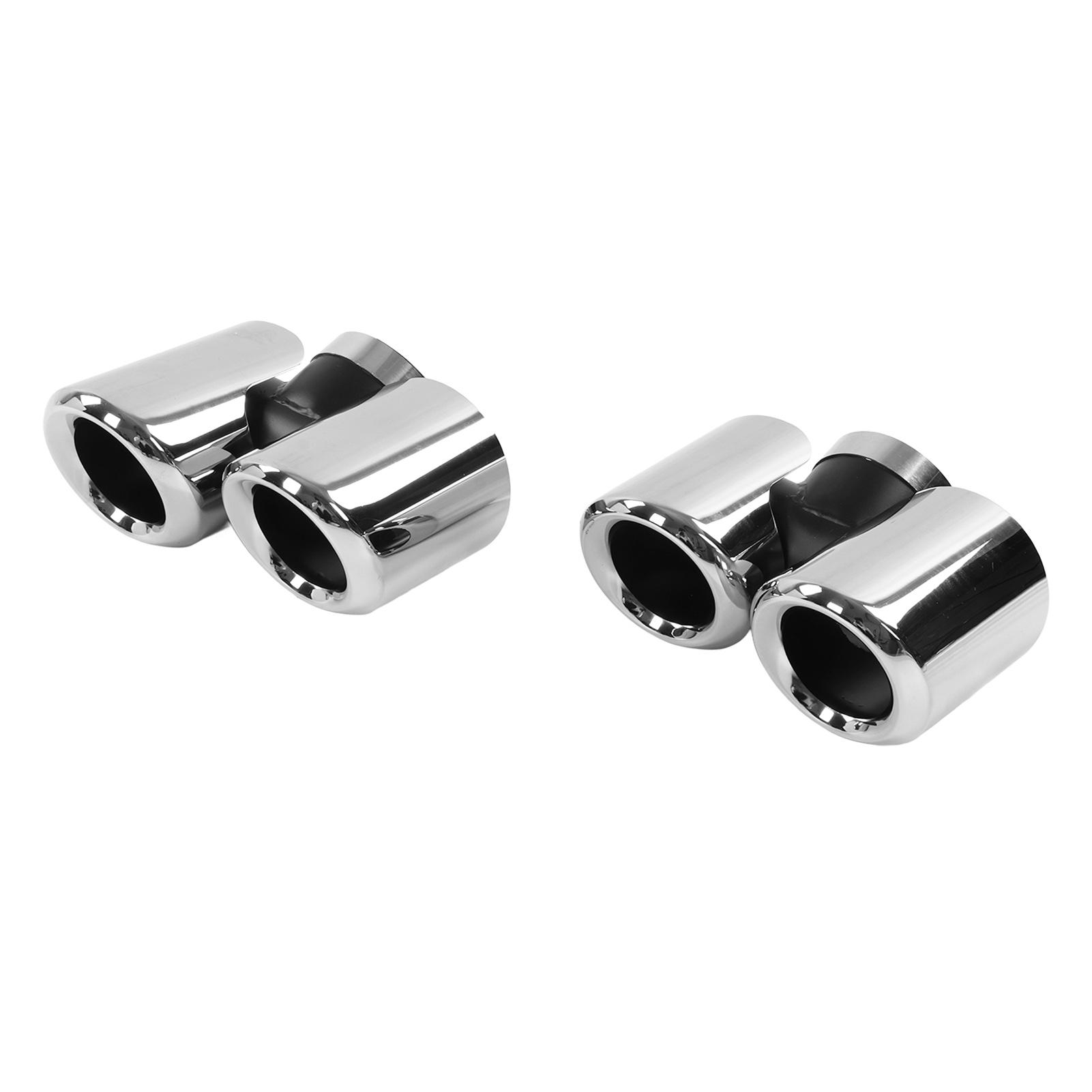 

Четырехсекционный наконечник выхлопной трубы из нержавеющей стали и углеродного волокна для замены выхлопной трубы Land Rover Defender 90