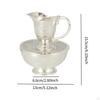 Tazza e Ciotola Decorative in Lega Riutilizzabili per Lavaggio, Set a Mano per Matrimonio,