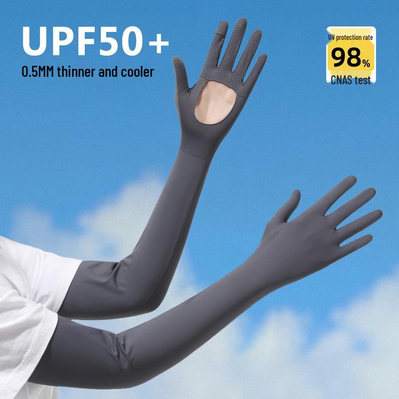 

Women s UV Protection Long Sleeve Ice Silk Gloves for Cycling & Driving One Size