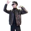 2025 new American men's leather jacket spring and autumn popular men's clothing high-end sense versatile loose jacket
