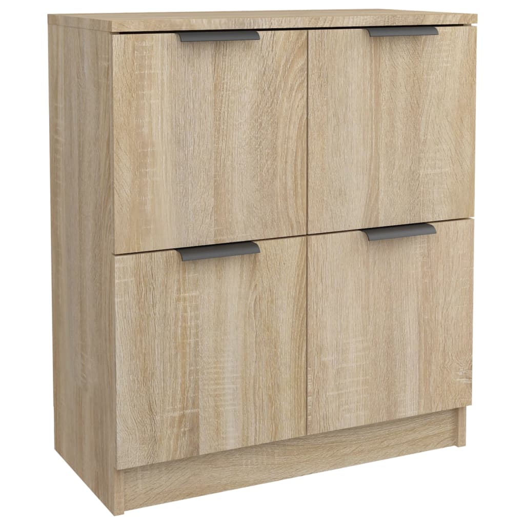 Sideboards 2 pcs Sonoma Oak 60 x 30 x 70 cm engineered wood
