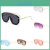 Trendy G Brand Oversized One Piece Sunglasses Colorful Metal Frame Stylish Outdoor Modern Shades Men Uv400 Polarized Full Frame