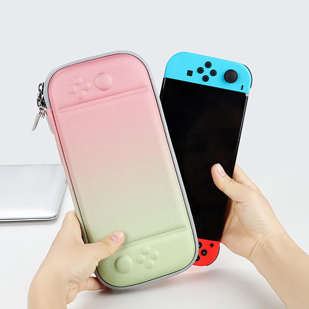 Gradient Color Design Protective Carrying Case for For Nintendo Switch Storage Bag Portable Travel Handbag Game Accessories