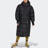 Adidas X Stella McCartney Collaboration Solid Color Logo Pocket Printed Long Cotton Coat Women Coats Black HI6082
