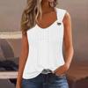 Women's Girl Tank Top Casual Vest Tops For Women Cute Knit Vest Top Eyelet Loose Fit Sleeveless Tops Flowy Eyelet