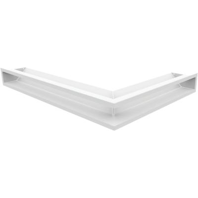 Lüftungsabdeckung LUFT Ecke links 76,6x54,7x9 weiß Slim