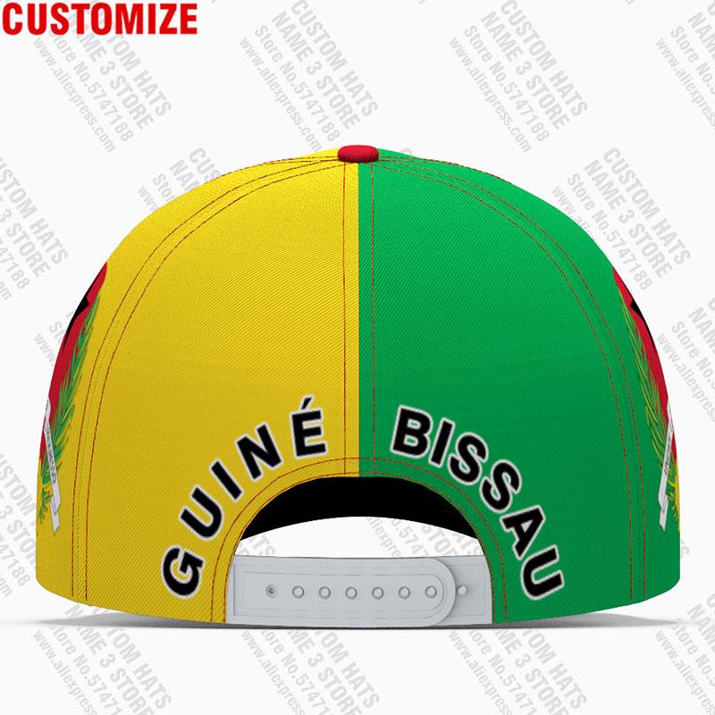 Guinea Bissau Baseball Cap Custom Made Name Number Team Logo Gw Hats Gnb Country Travel Guinee Nation Flags Print Po Headgear