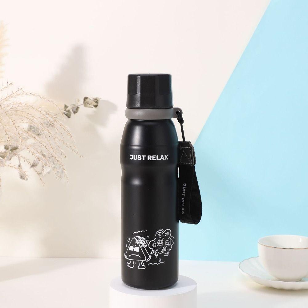 Large Capacity Cartoon Insulation Cup 650ml Thermos Water Bottle Cute Vacuum Flask  Children