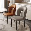 Italian Modern Minimalist Dining Chair, Light Luxury Casual for Dining Table, Hotel, or Mahjong with Backrest.