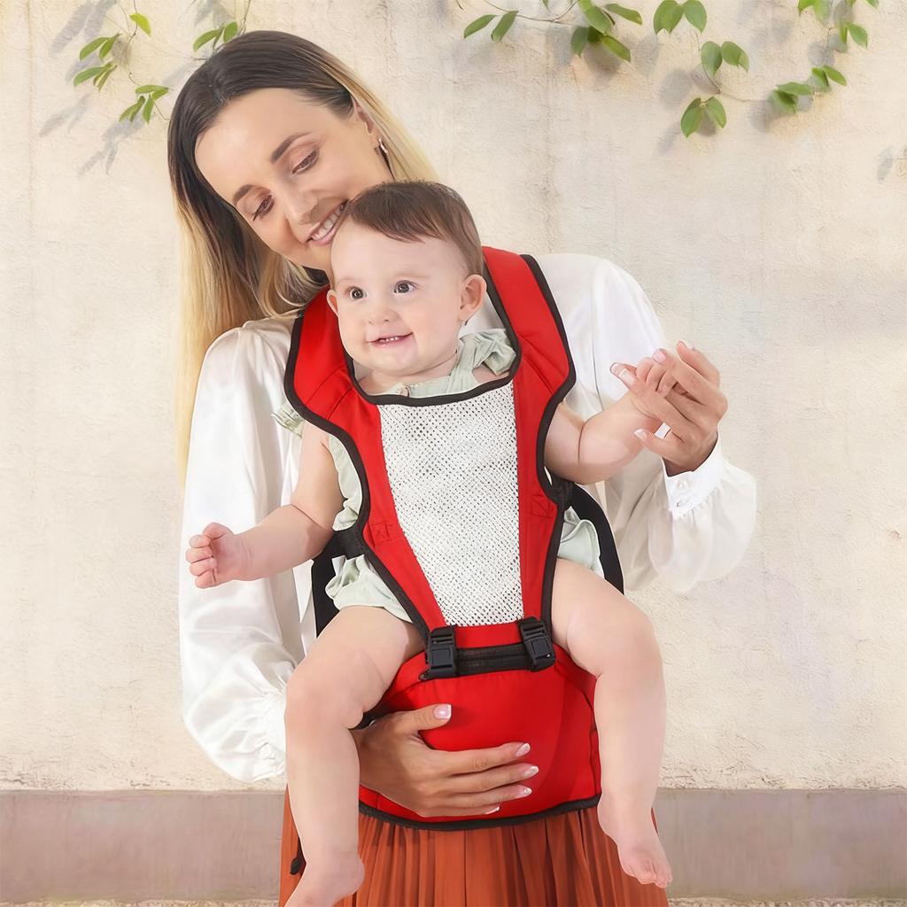 Baby Carrier Ergonomic Lightweight Breathable Comfortable Portable Infant Carrier with Hip Seat for 0-36 Months
