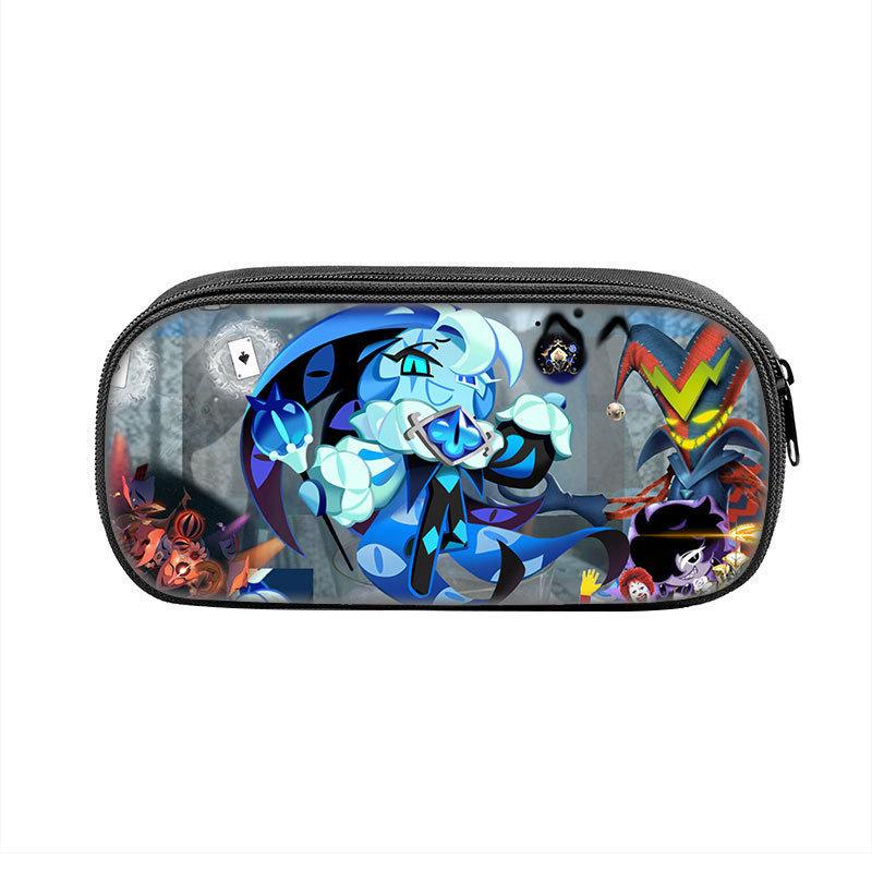 Shadow Milk Cookie Pen Case For Students Nylon Storage Organizer With Durable Material