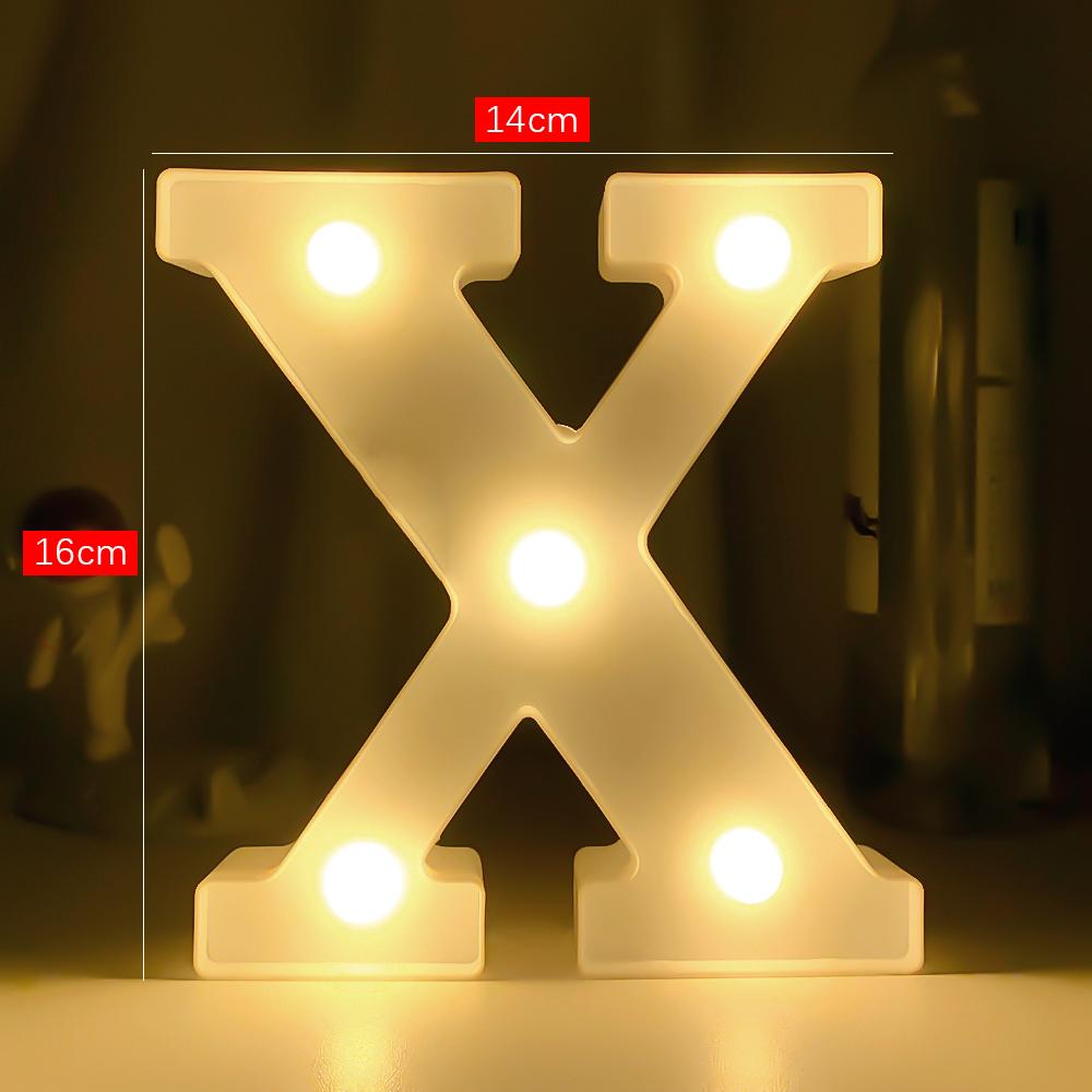 Creative Luminous Digital Number Letter Light AAA Battery Powered Lamp Night Light for Christmas Wedding Birthday Party Decor