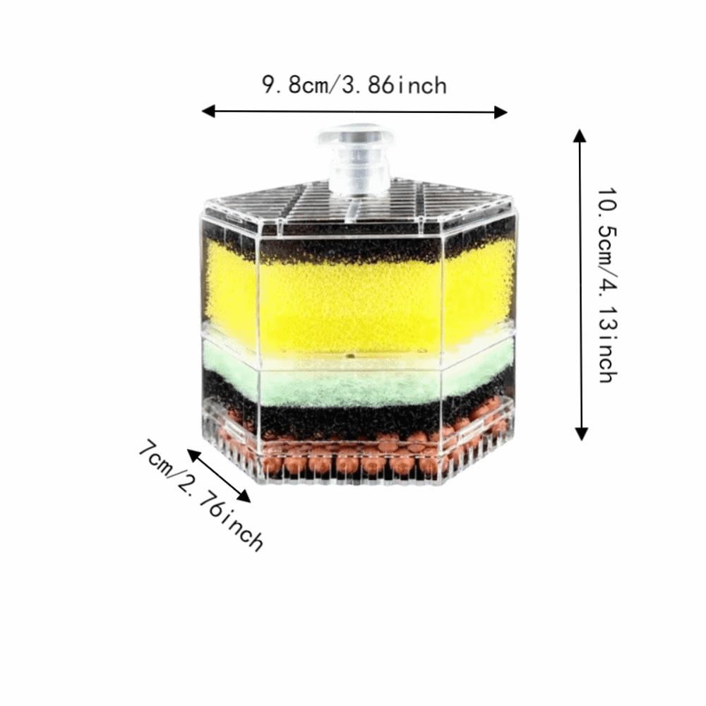 Detachable Aquarium Filter Efficient Bio Sponge Filter Water Purification Filter  Small Fish Tanks