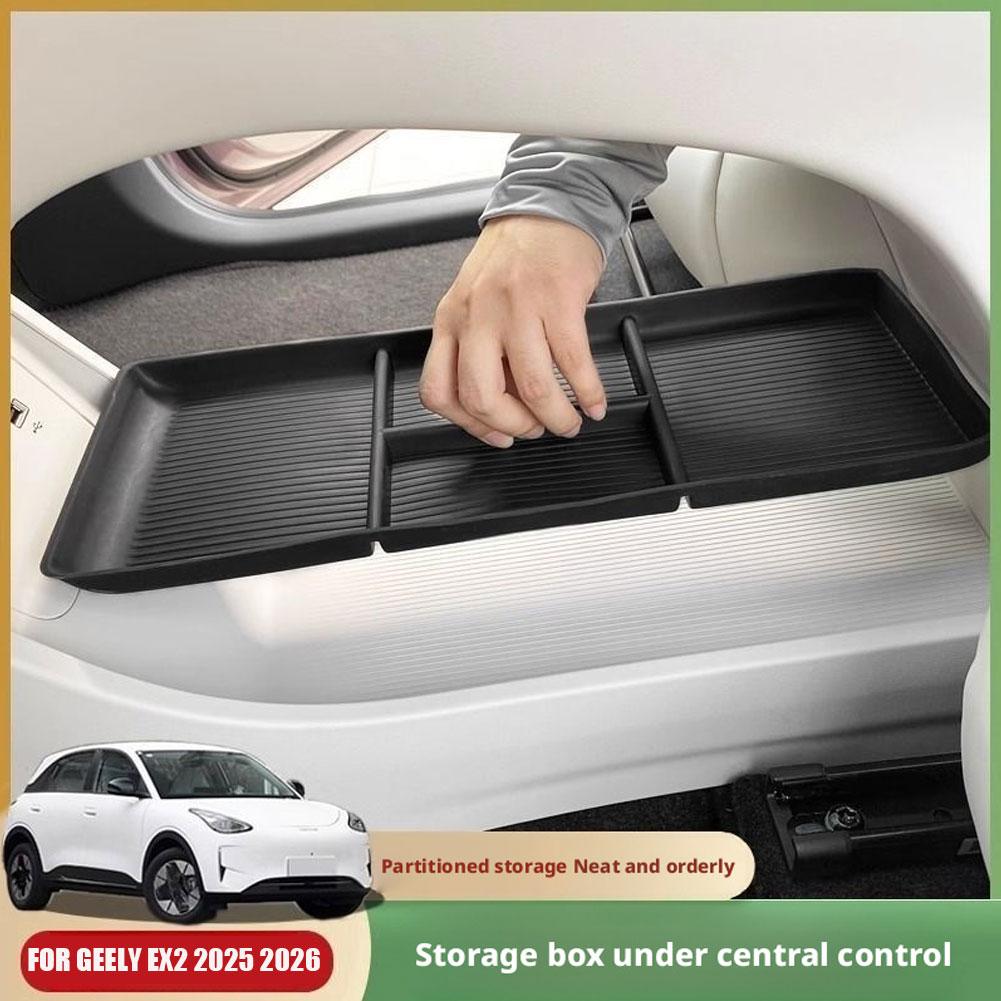 Center Console Lower Storage Box High Capacity Anti Slip Organizer Tray Auto Interior Accessories For Geely EX2 Geome 2026 2026