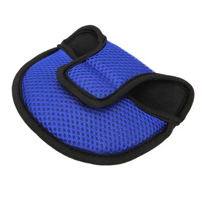Rzep Dostosowany do Pokrowców na Puttery typu Mallet do Golfa Headcover Nylonowe Pokrowce na Puttery typu Mallet do GolfaNiebieski