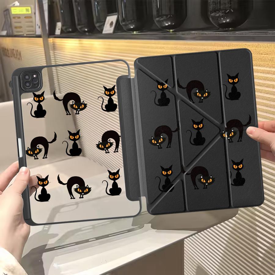 Cartoon Cat Dog Tablet Case For iPad Pro 11th 10th 9th 8th 7th 12.9inch Pro 2025 Air 4 5 M3 M2 1 2 M4 11inch Mini 6 7 Holder