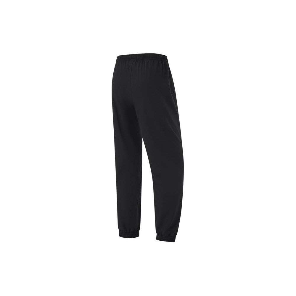 Li Ning Fitness Series Solid Color Quick Dry Knitted Sports Pants Women Pants Black AYKU466-1