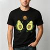 Soft Cotton Unisex Tshirt Funny Playful Avocado Cartoon Outline Print Fruit Lover Oneck Casual Daily Wear Short Sleeve Tee Tops