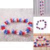 Vibrant Red White Blue England Flag Floral Wreath For Patriotic Celebrations