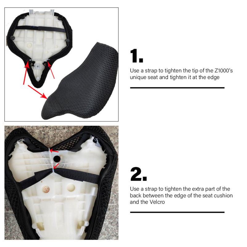 Motorcycle seat cover, Protective, Soft-lined, Fit for kawasaki z1000 z 1000 ABS 2014-Fabric Seat cover, Accessories
