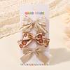 Children'S Bow Hairpin Set, Embroidered Handmade Full Package, Duck Bill Clip, Hair Accessories, Headdress 5205.