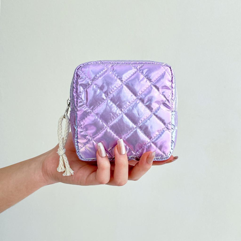 Travel Cosmetic Storage Bag With Butterfly Knot Pattern For Women And Teens