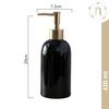 Ceramic Liquid Soap Dispenser for Bathroom (420 ml) - Handwash Dispneser Bottle with Pump for Kitchen - Soap Dispenser for Wash Basin
