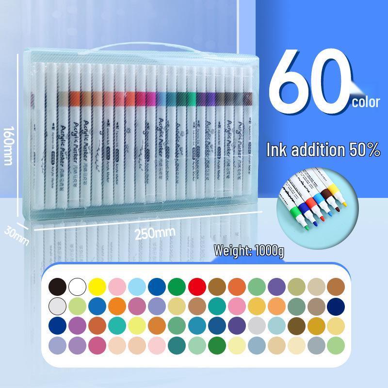 Детский многослойный водостойкий жидкий акриловый маркер - Непрозрачный, на водной основе, хлопковый стержень