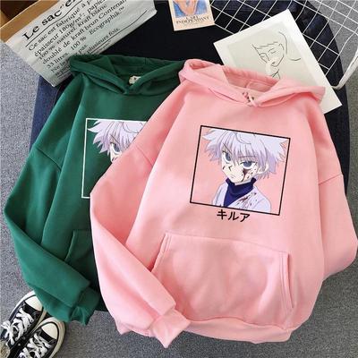 Hunter X Hunter Killua Hoodie Japanese Sweatshirt Harajuku Cartoon Long Sleeve Casual Overisze Hoodie