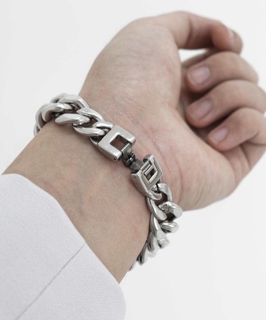 Beiseukeullepeu Watch Strap Chain Surgical Steel Buckle Clasp